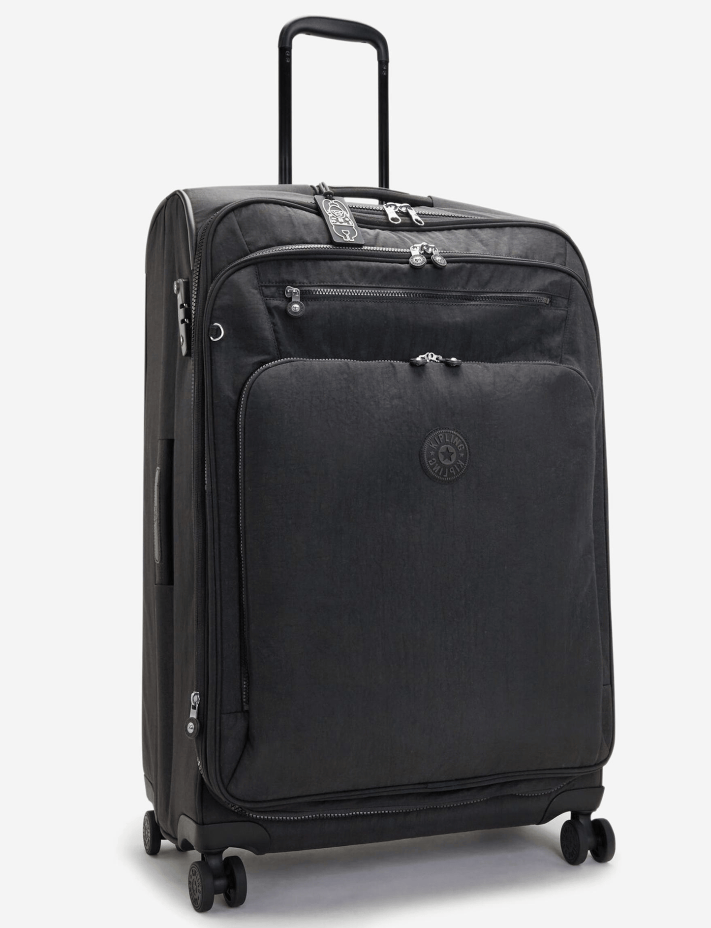 حقيبة سفر قابلة للتوسيع من KIPLING New Youri Spin L، لون أسود، كبيرة الحجم I7930-P39