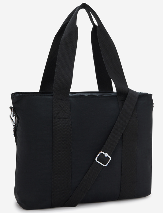 KIPLING Minta L Up Black Noir حقيبة كبيرة (مع حزام كتف قابل للإزالة) I8258-P39