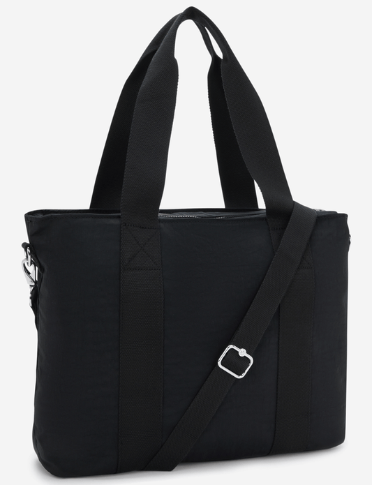 KIPLING Minta L Up Black Noir حقيبة كبيرة (مع حزام كتف قابل للإزالة) I8258-P39