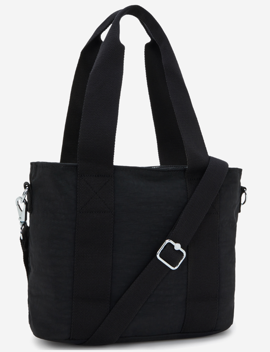 KIPLING مينتا أم أب باللون الأسود نوار حقيبة حمل متوسطة (مع حزام كتف قابل للإزالة) I8642-P39