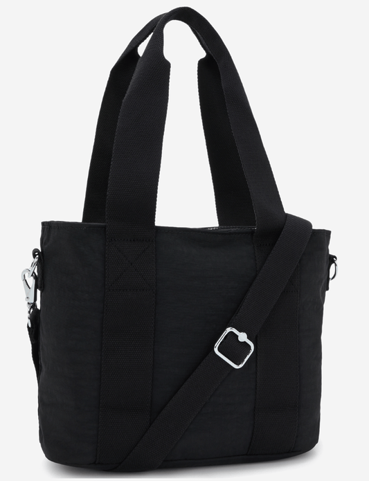 KIPLING مينتا أم أب باللون الأسود نوار حقيبة حمل متوسطة (مع حزام كتف قابل للإزالة) I8642-P39