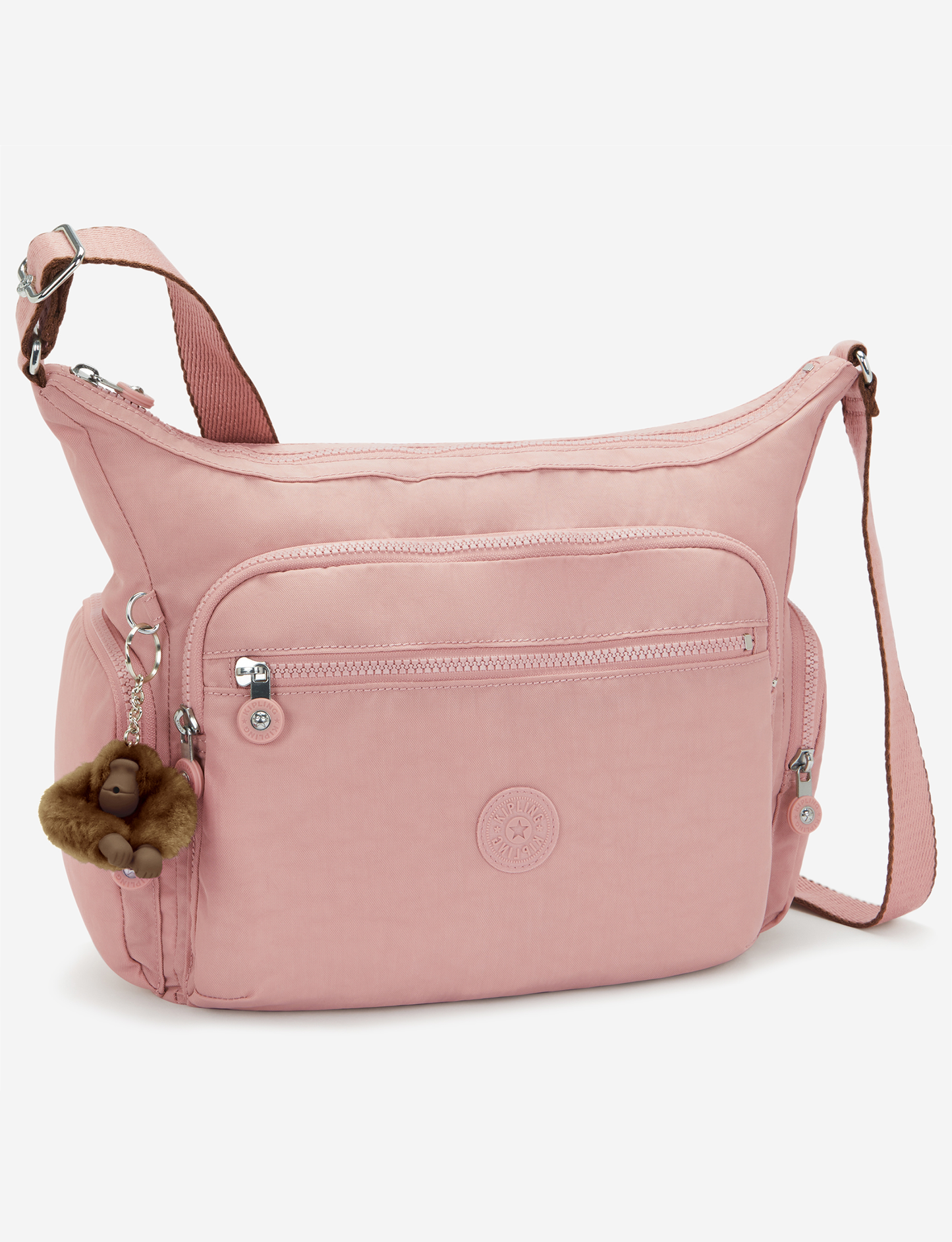 KIPLING Gabbie Memory Pink حقيبة كروس كبيرة 15255-0PN