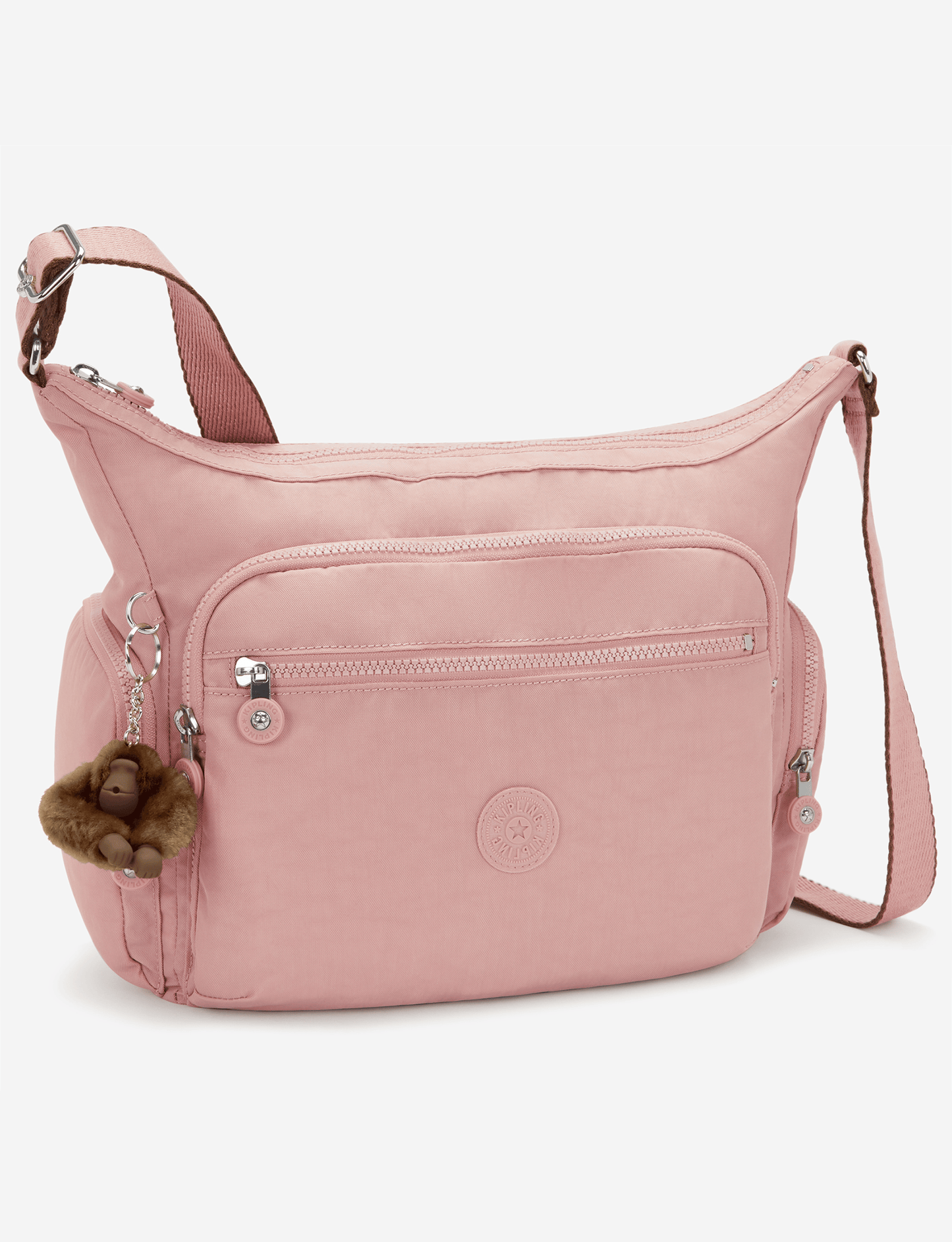 KIPLING Gabbie Memory Pink حقيبة كروس كبيرة 15255-0PN