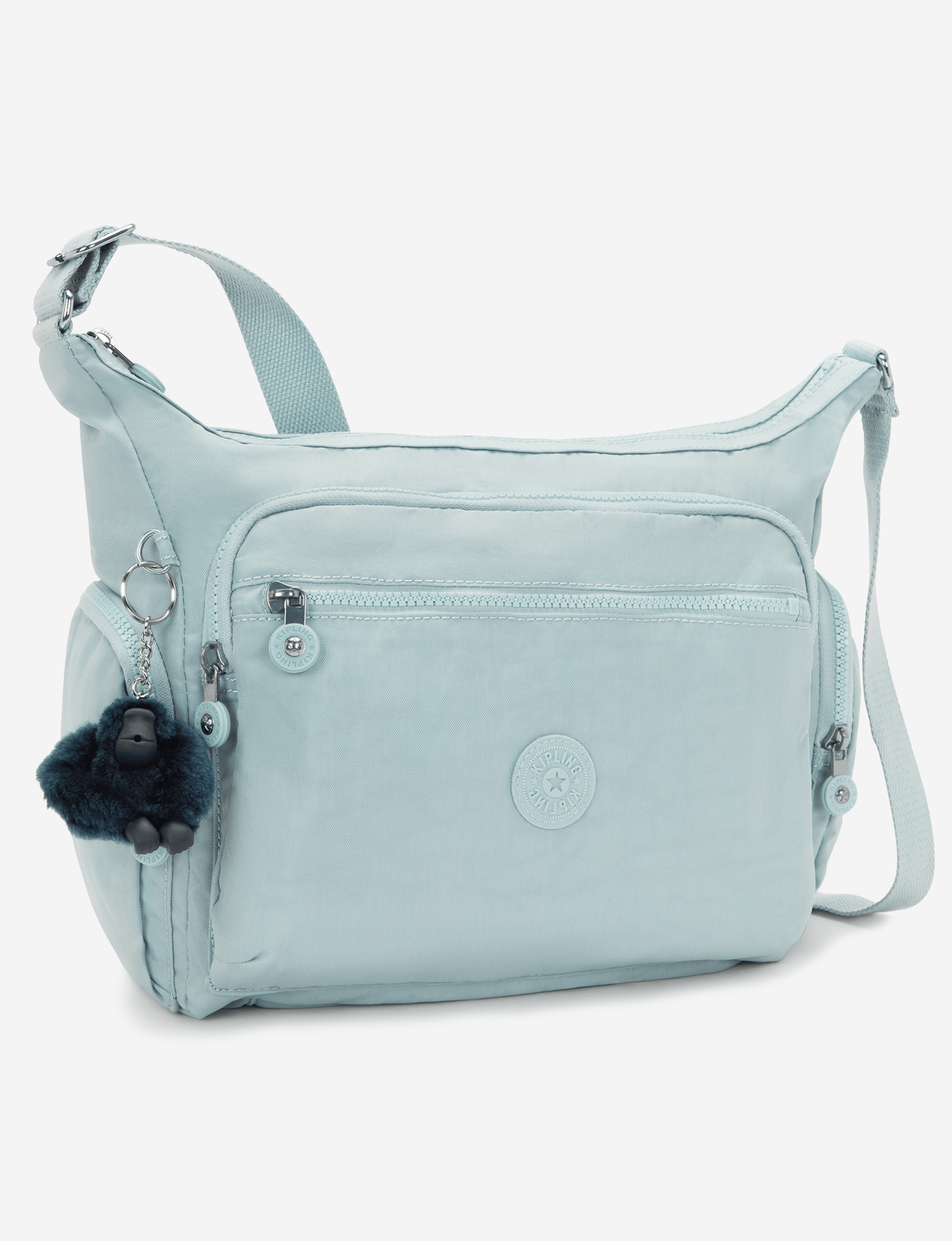 KIPLING Gabbie Breezy Blue حقيبة كروس كبيرة 15255-5TA