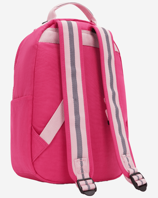 حقيبة ظهر Kipling Seoul S Intense Rose صغيرة (مع جيب للكمبيوتر اللوحي) I4345-2GU