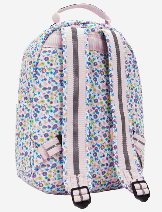 KIPLING Seoul S Digi Flower Prt Small backpack (with tablet compartment) I5357-7ER