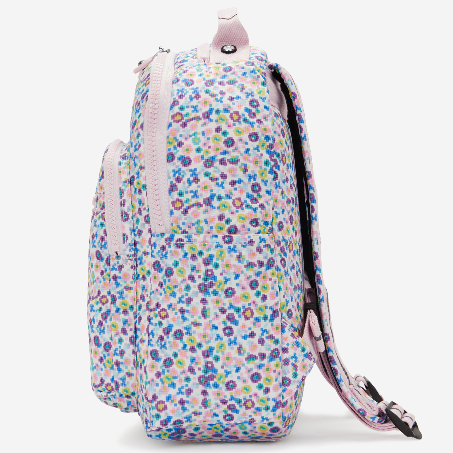 KIPLING Seoul S Digi Flower Prt Small backpack (with tablet compartment) I5357-7ER