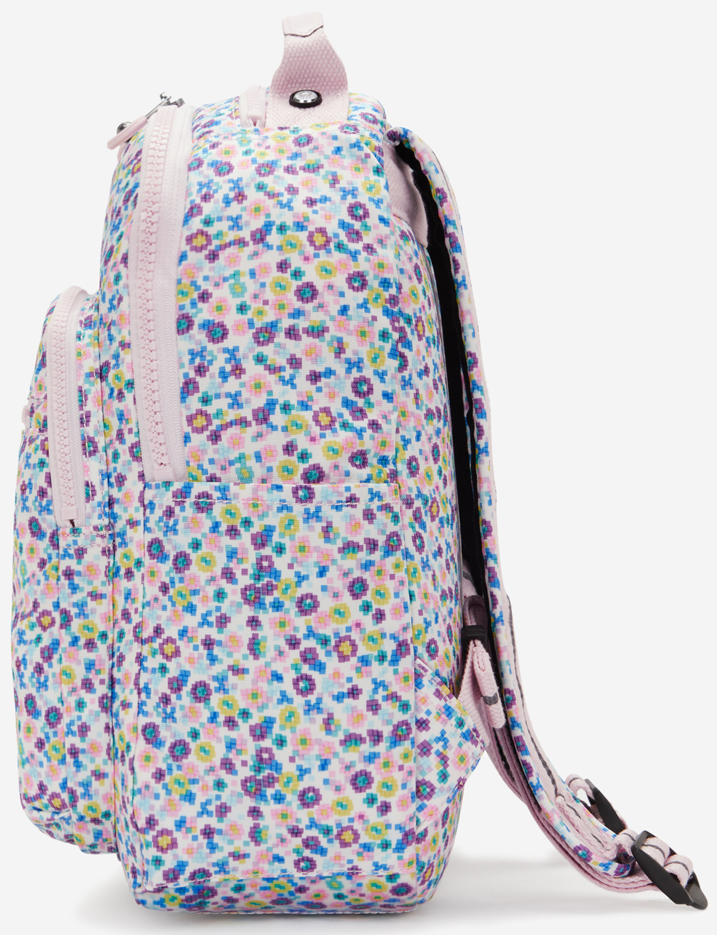 KIPLING Seoul S Digi Flower Prt Small backpack (with tablet compartment) I5357-7ER