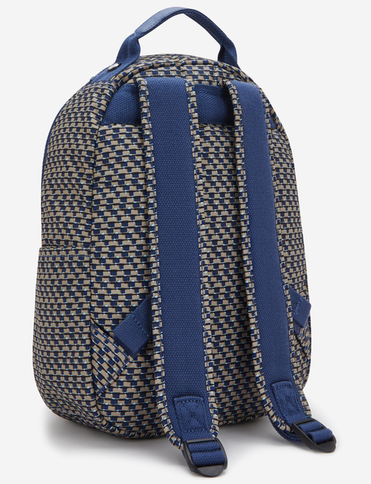 KIPLING Seoul S Blue on Wire حقيبة ظهر صغيرة (مع جيب للتابلت) I5611-9PC
