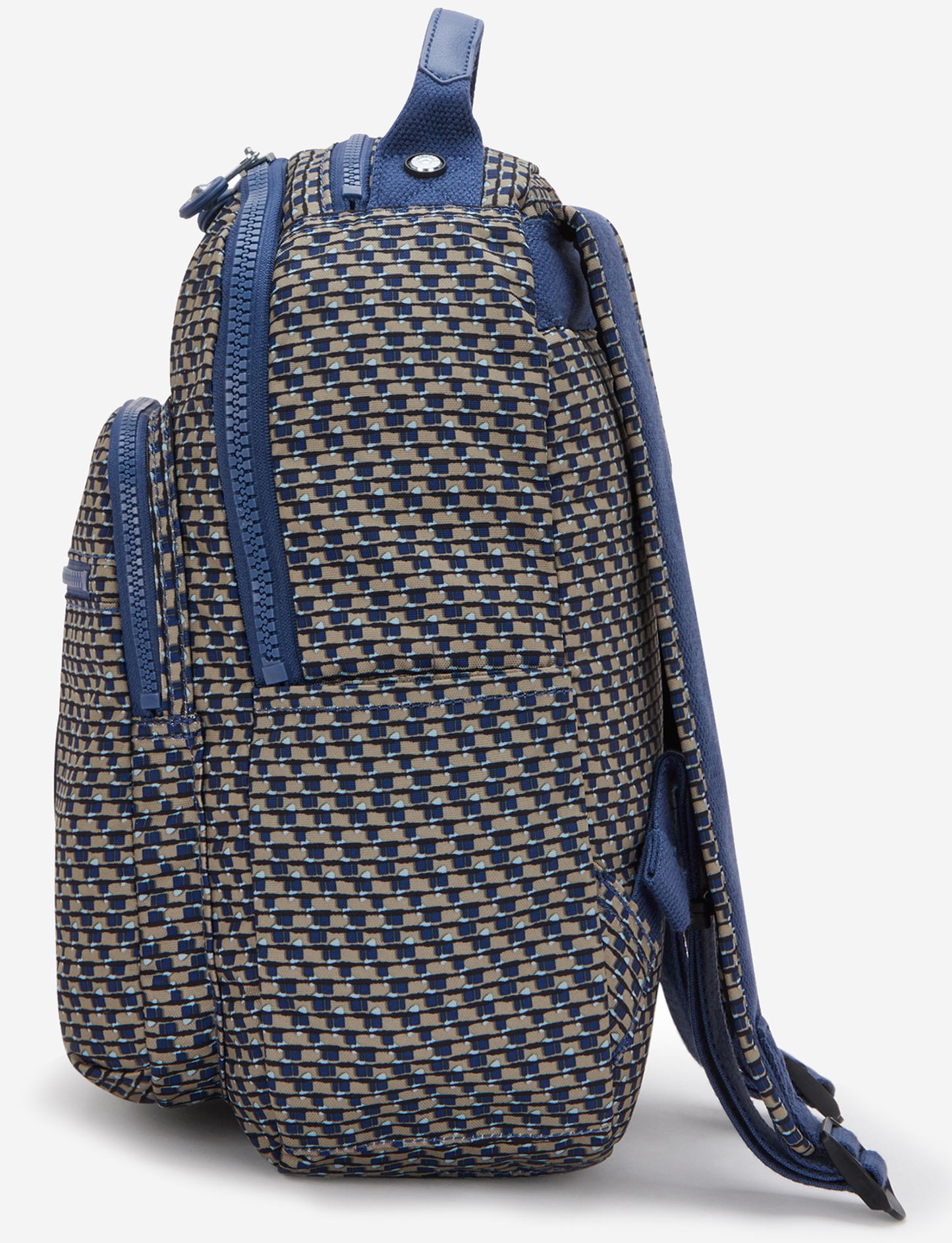 KIPLING Seoul S Blue on Wire حقيبة ظهر صغيرة (مع جيب للتابلت) I5611-9PC