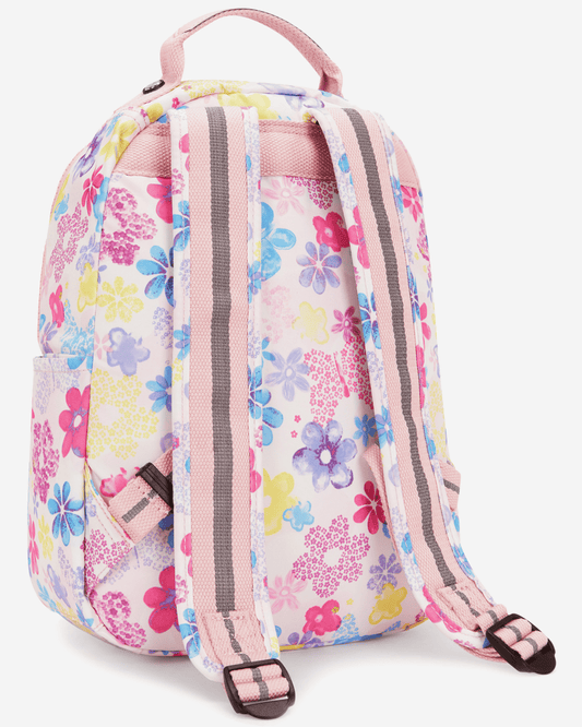 حقيبة ظهر صغيرة من Kipling Seoul S Flower Stamp (مع جيب للكمبيوتر اللوحي) I5357-8EM