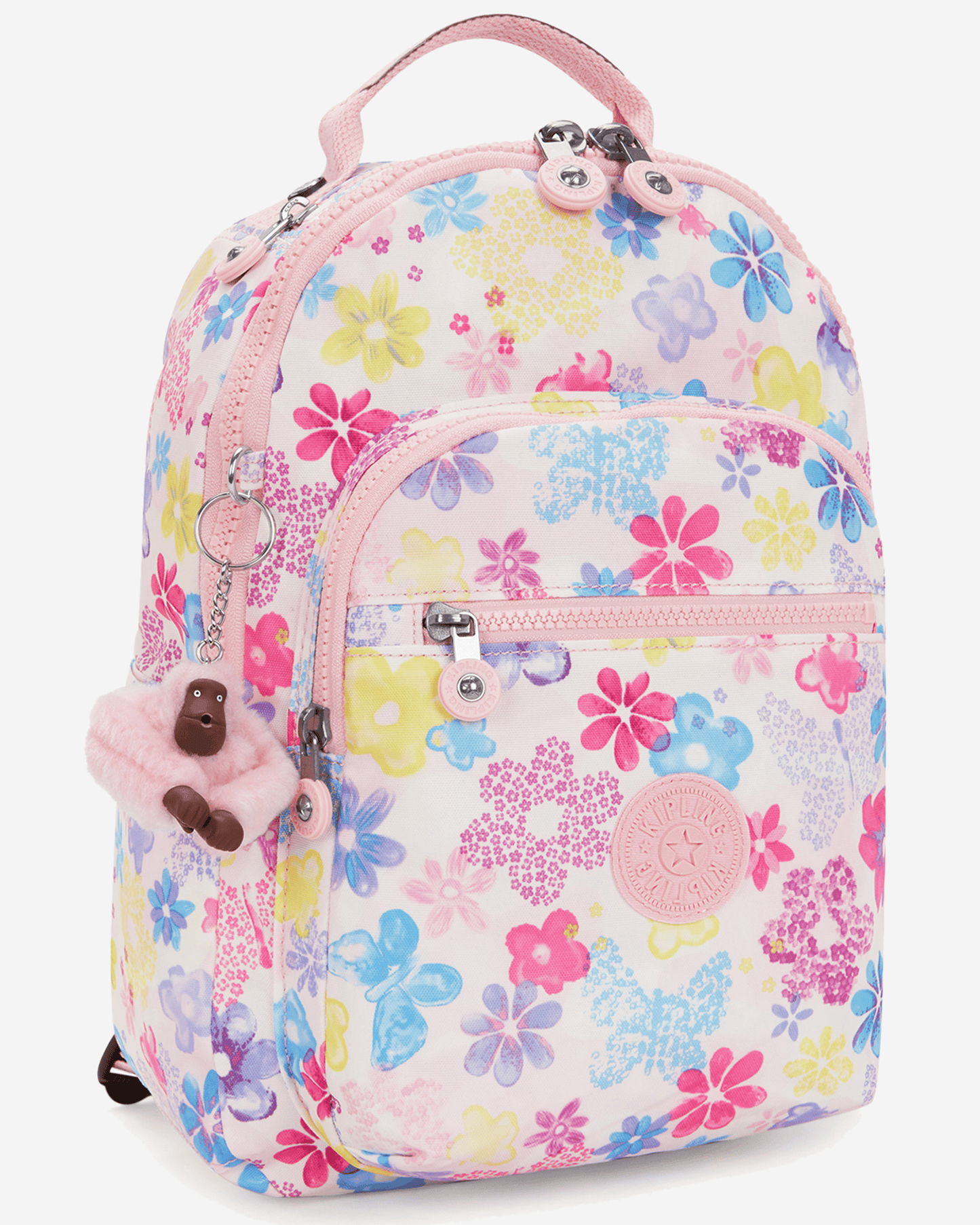 حقيبة ظهر صغيرة من Kipling Seoul S Flower Stamp (مع جيب للكمبيوتر اللوحي) I5357-8EM