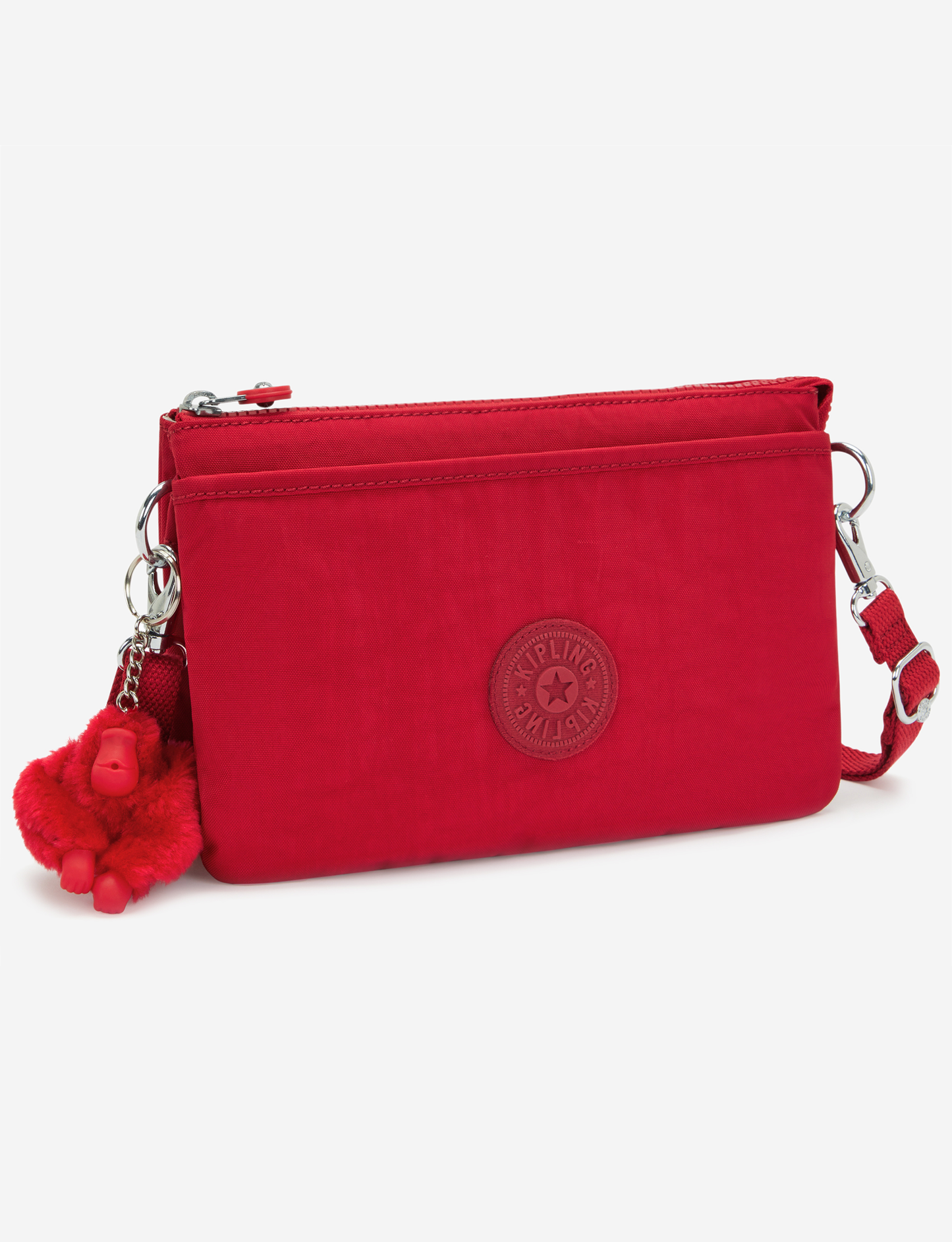 حقيبة كروس صغيرة KIPLING Riri باللون الأحمر الياقوتي (مع حزام كتف قابل للإزالة) I7590-1NW