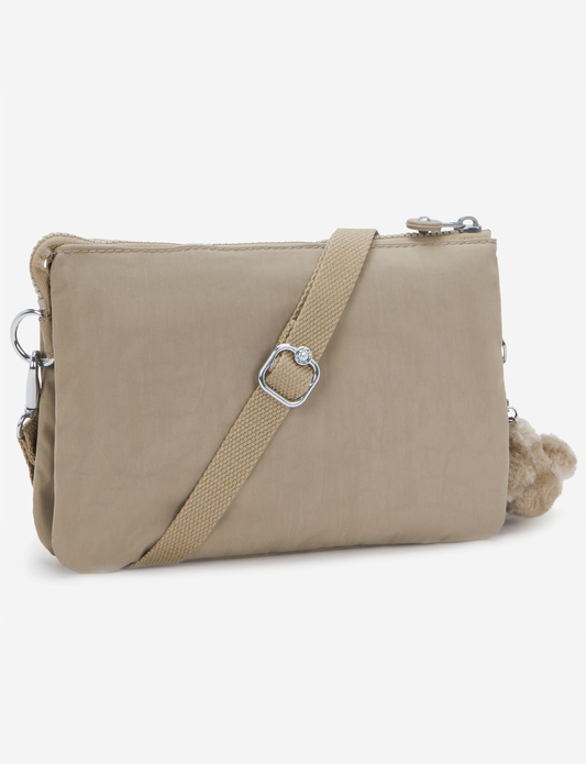 Kipling Riri Soft Taupe حقيبة كروس صغيرة (مع حزام كتف قابل للإزالة) I7590-4PW