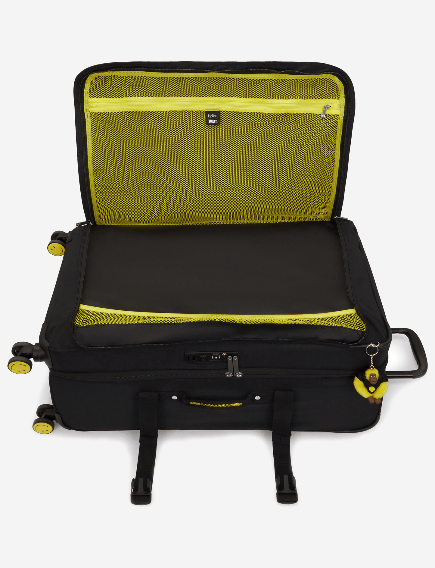KIPLING Spontaneous L Yell Fun Black حقيبة أمتعة كبيرة بعجلات I9617-1KS