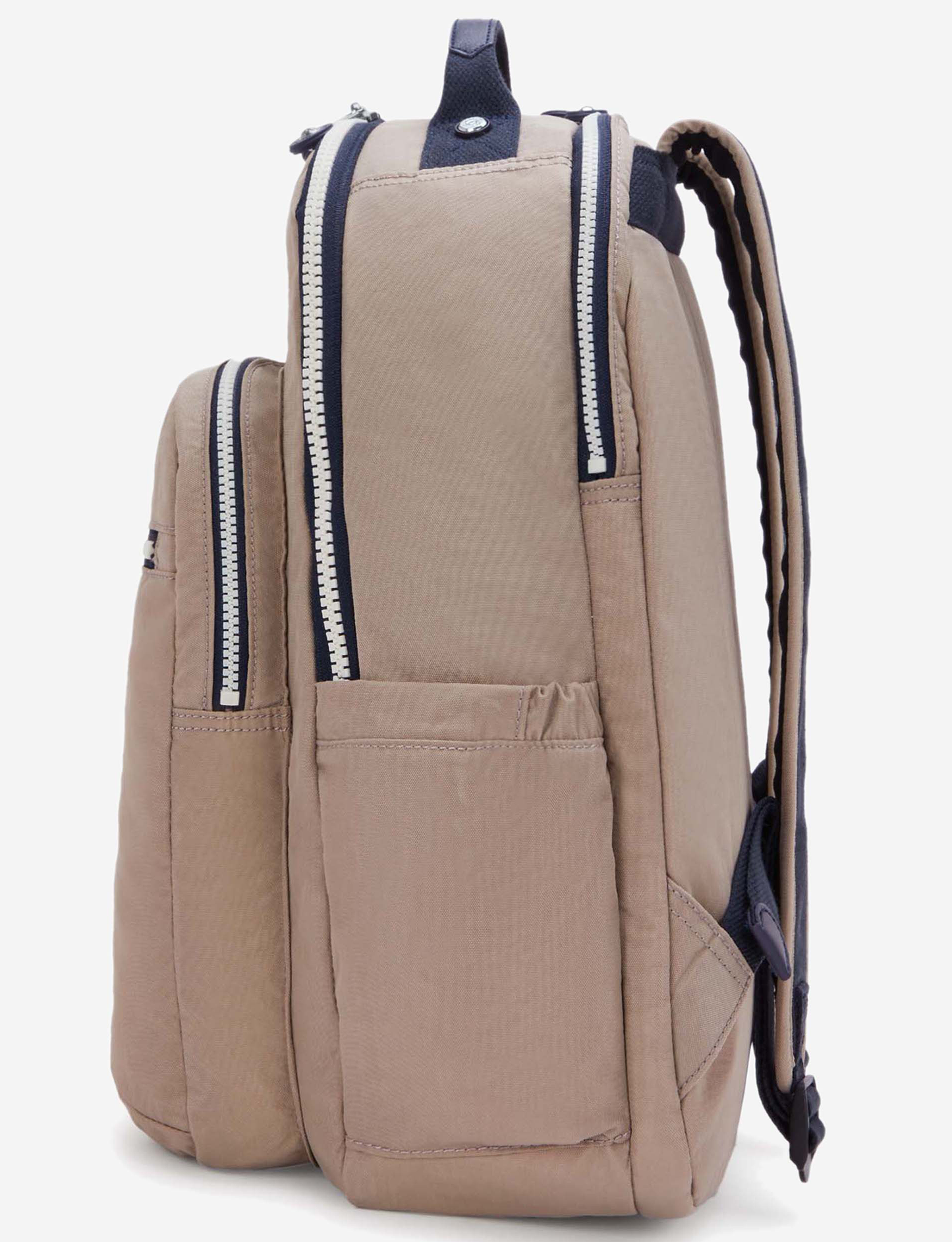 حقيبة ظهر KIPLING Seoul Lap Soft Taupe C كبيرة (مع جيب للكمبيوتر المحمول) I2969-7ML