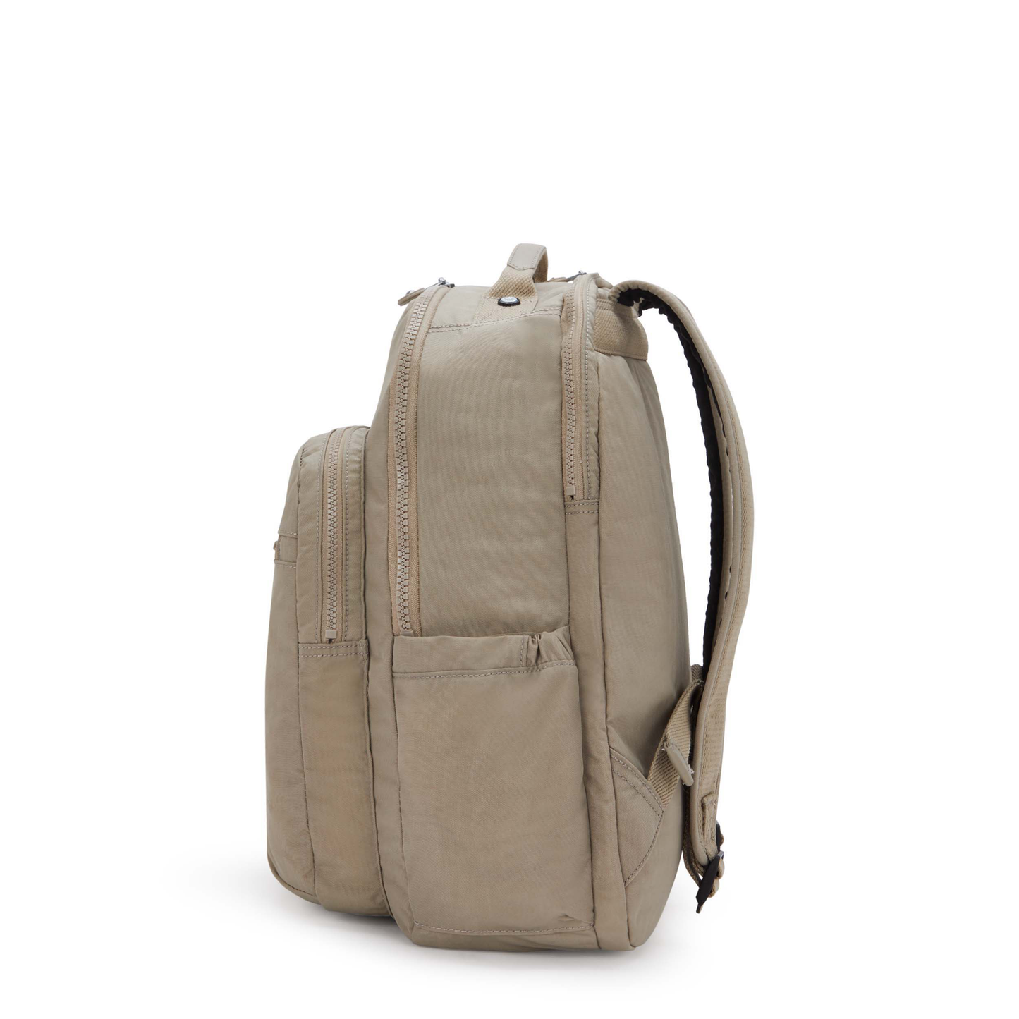 حقيبة ظهر KIPLING Seoul Lap Large باللون الرمادي الفاتح (مع جيب للكمبيوتر المحمول) I2969-4PW