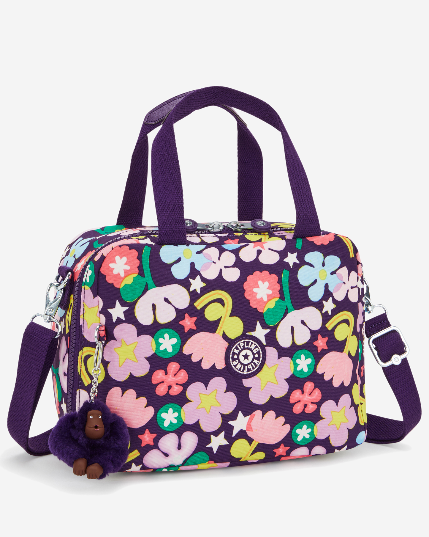 Kipling Miyo Fairy Flower Large LunchBag with Trolley Sleeve I2989-9MO