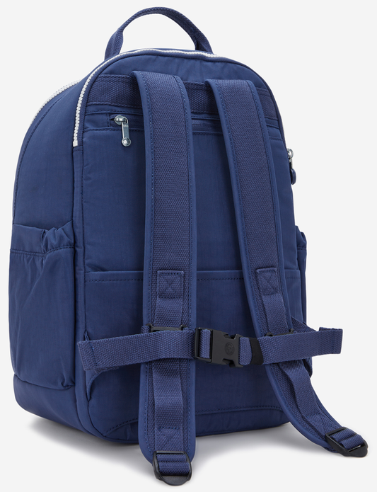 KIPLING Seoul Cabin Casual Blue C حقيبة ظهر كبيرة للسفر (مع جيب للكمبيوتر المحمول) I9986-3RA