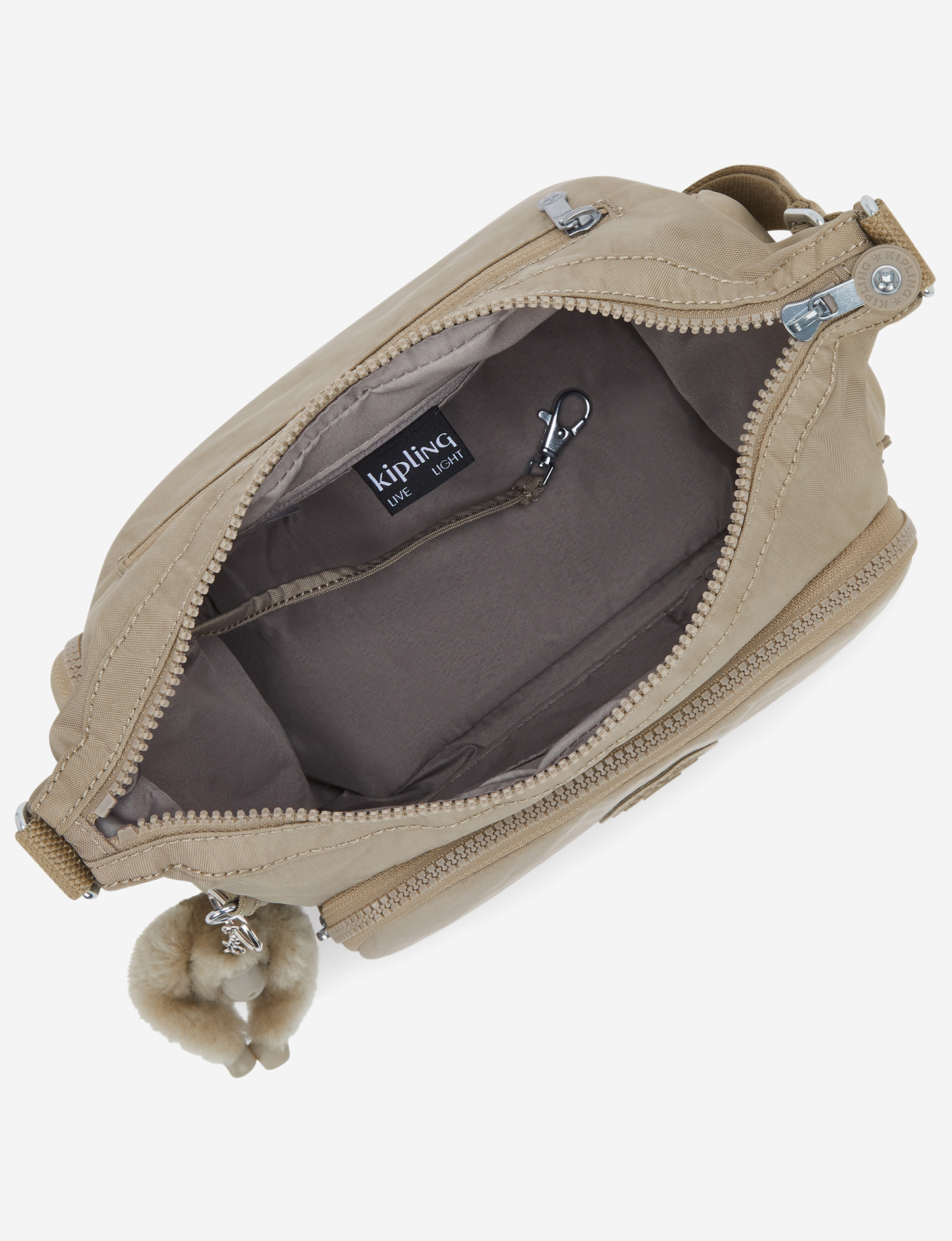 KIPLING Gabb S Soft Taupe حقيبة كروس متوسطة I4493-4PW