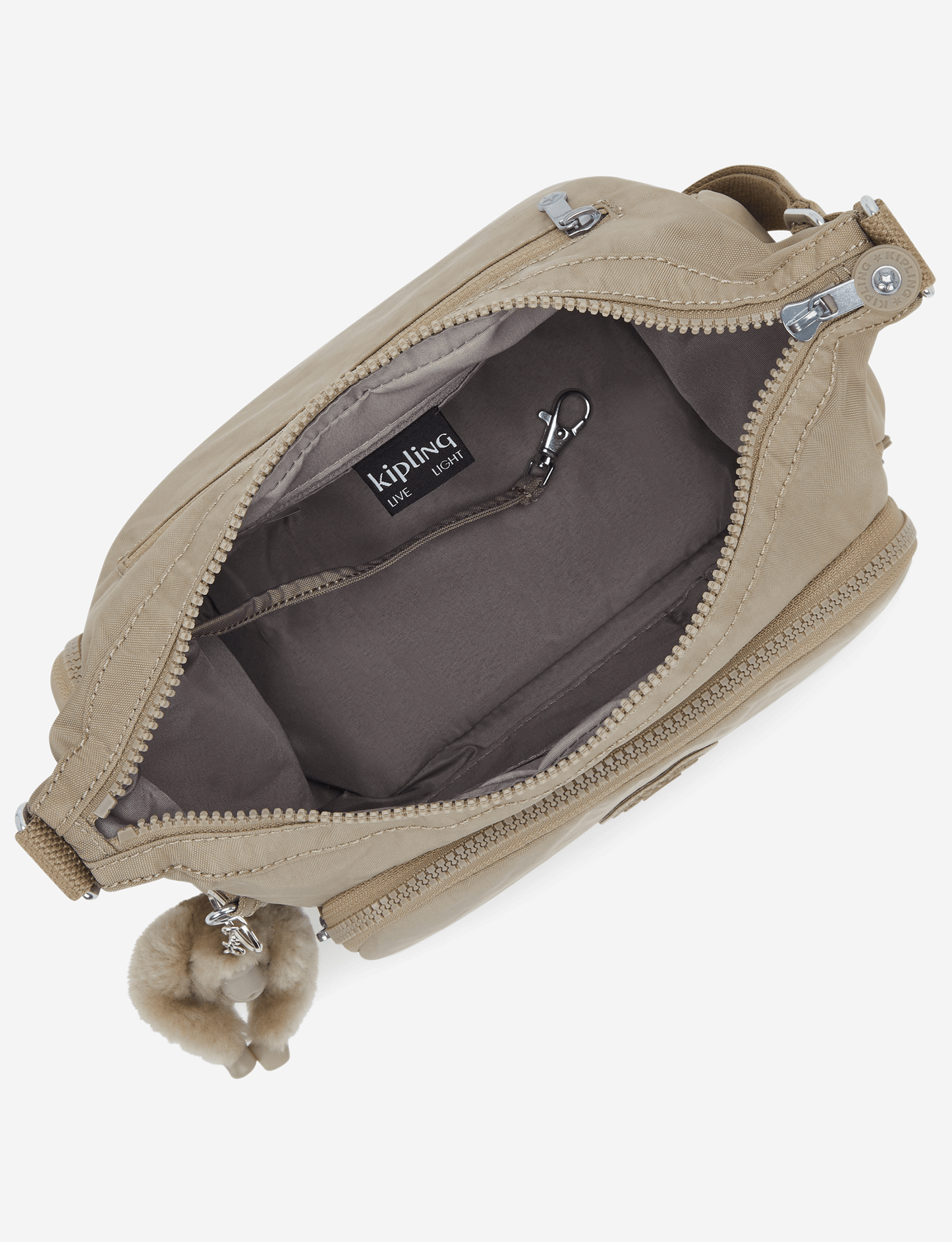 KIPLING Gabb S Soft Taupe حقيبة كروس متوسطة I4493-4PW