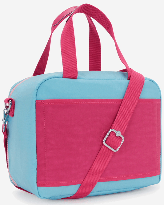Kipling Miyo Smile Blue Bl حقيبة غداء كبيرة مع جيب ترولي I4126-5GV