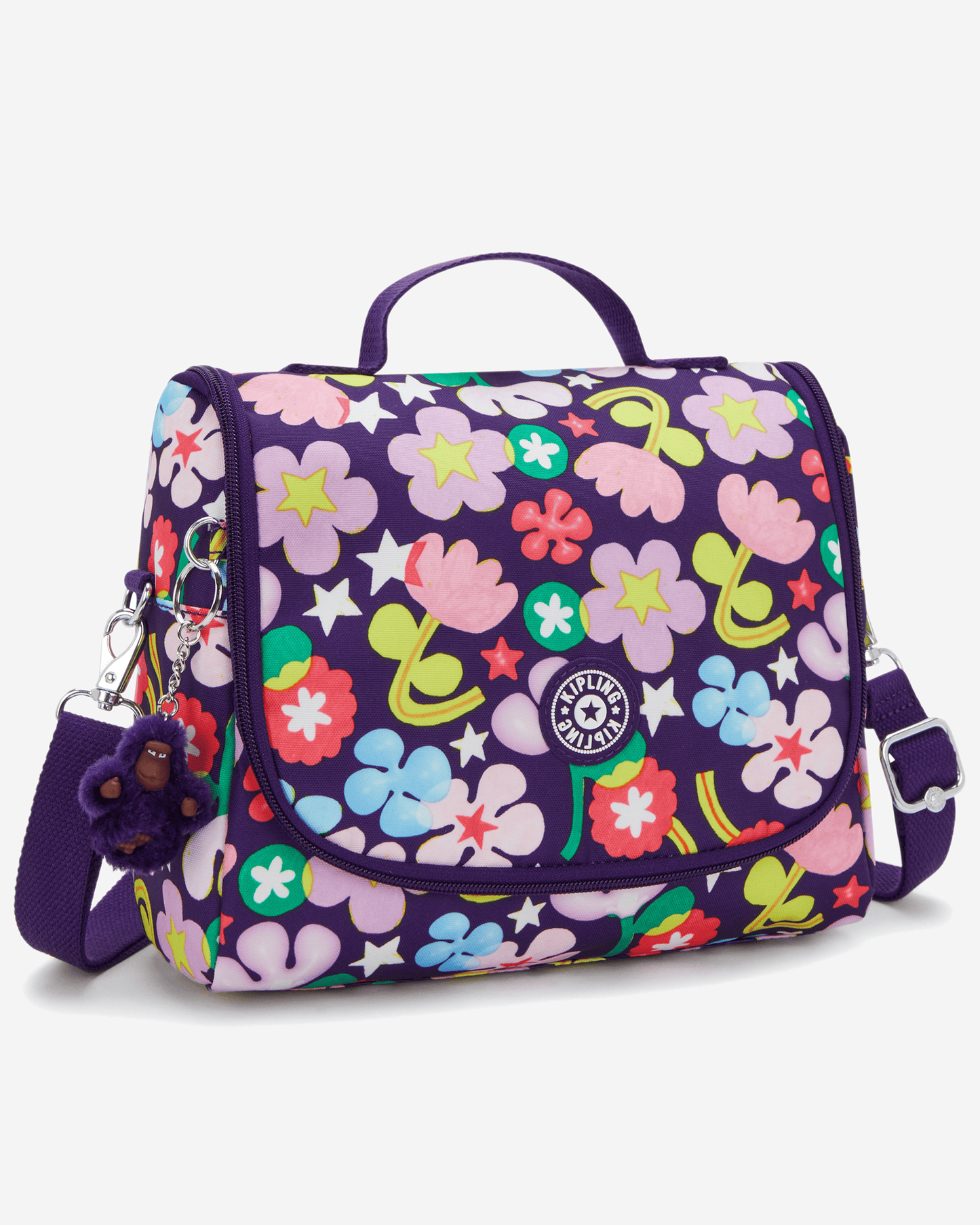 حقيبة غداء كبيرة Kipling New Kichirou Fairy Flower مع حزام ترولي I5749-9MO