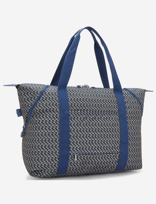 KIPLING Art M Blue on Wire Large tote I6004-9PC