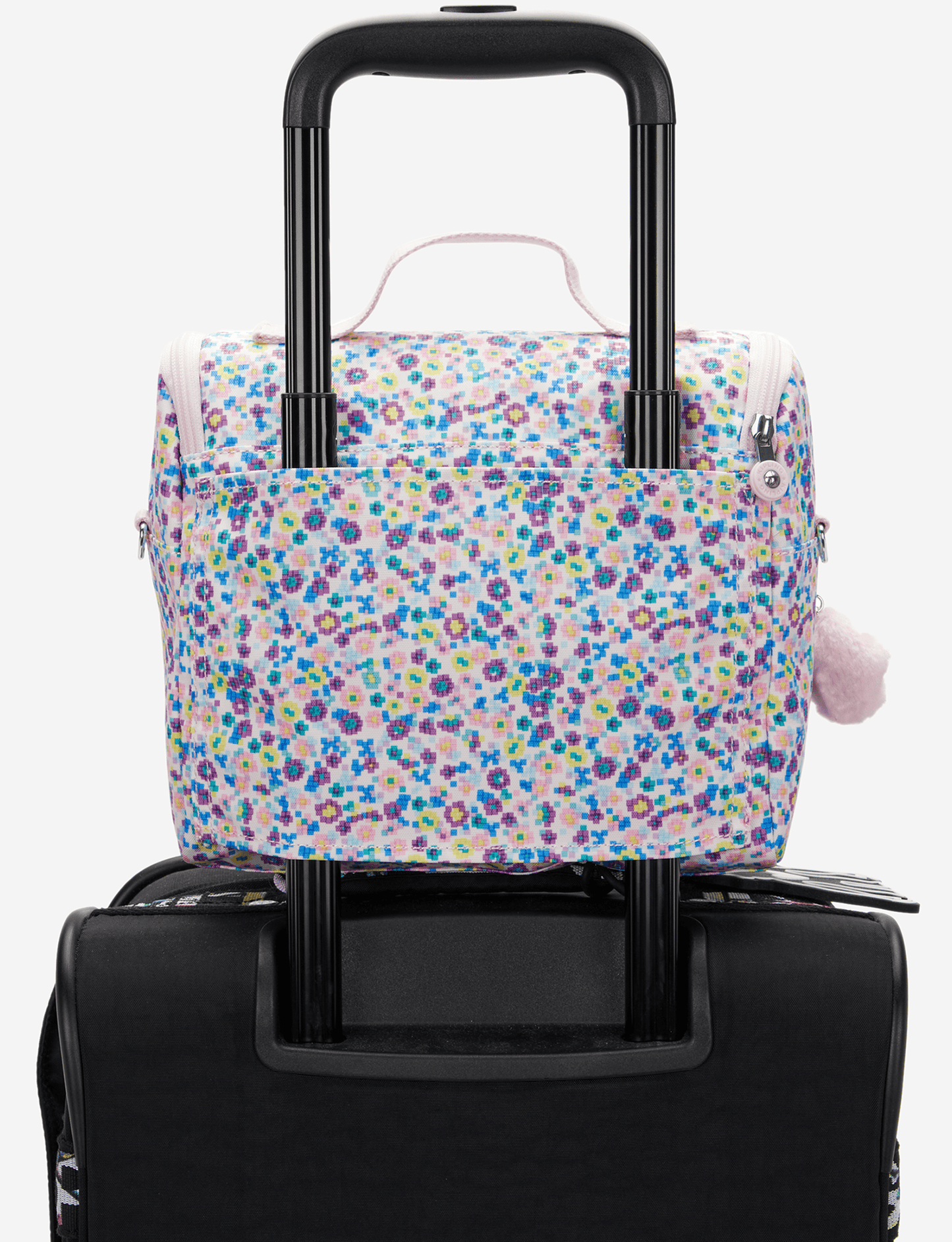 KIPLING حقيبة غداء كبيرة "نيو كيتشيرو ديجي فلاور برنت" (مع جيب تثبيت على العربة) I5749-7ER