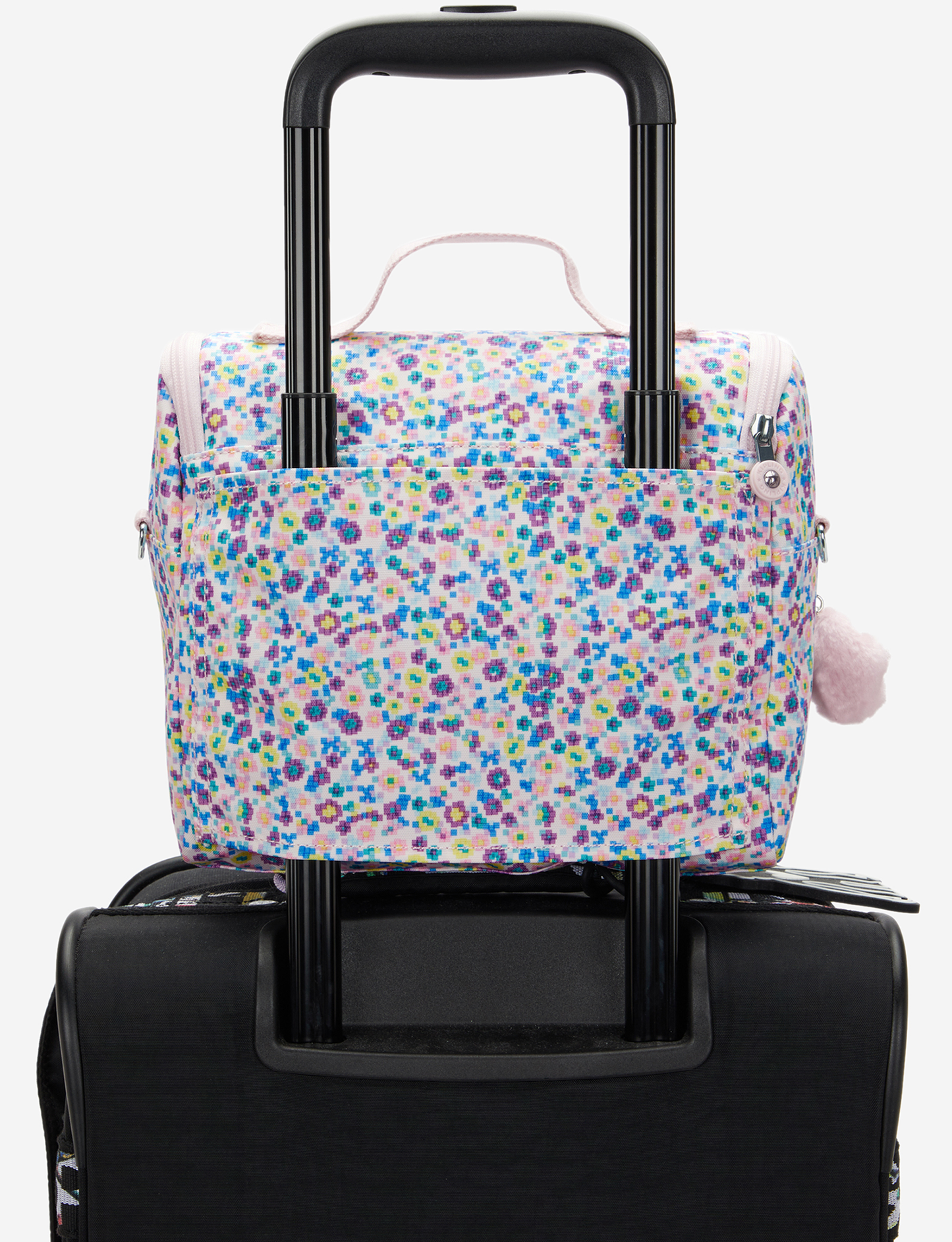 KIPLING حقيبة غداء كبيرة "نيو كيتشيرو ديجي فلاور برنت" (مع جيب تثبيت على العربة) I5749-7ER