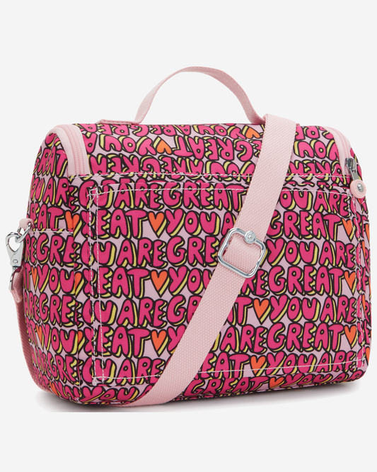 Kipling New Kichirou U R Great Prt Large LunchBag with Trolley Sleeve I5749-6KZ