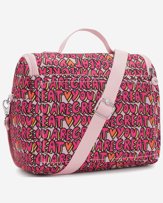 حقيبة غداء كبيرة Kipling New Kichirou U R Great Prt مع فتحة للترولي I5749-6KZ