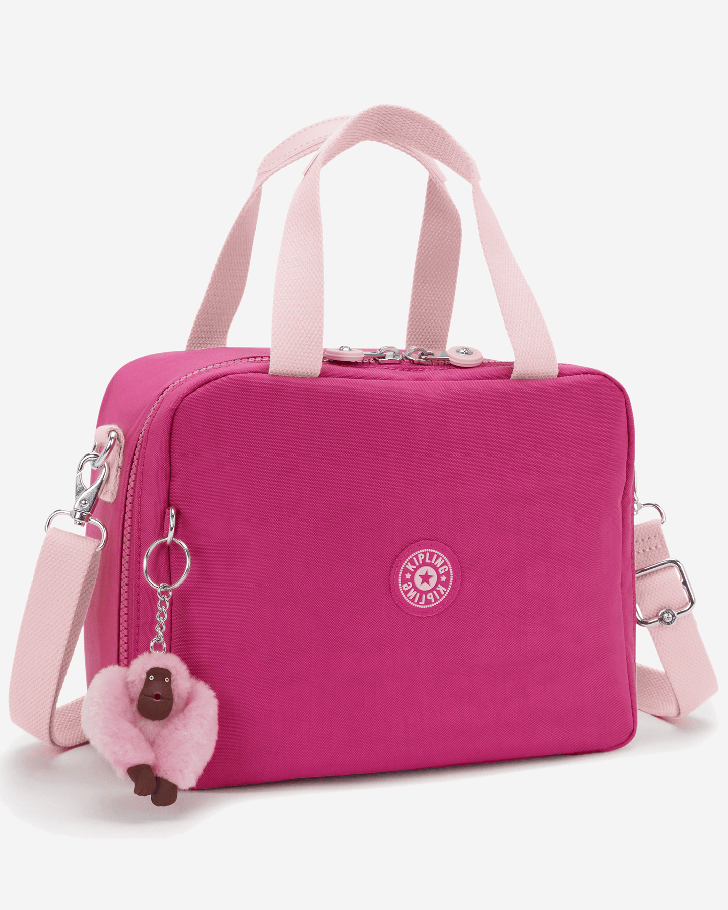 شنطة غداء كبيرة Kipling Miyo Intense Rose مع جيب ترولي 15381-2GU