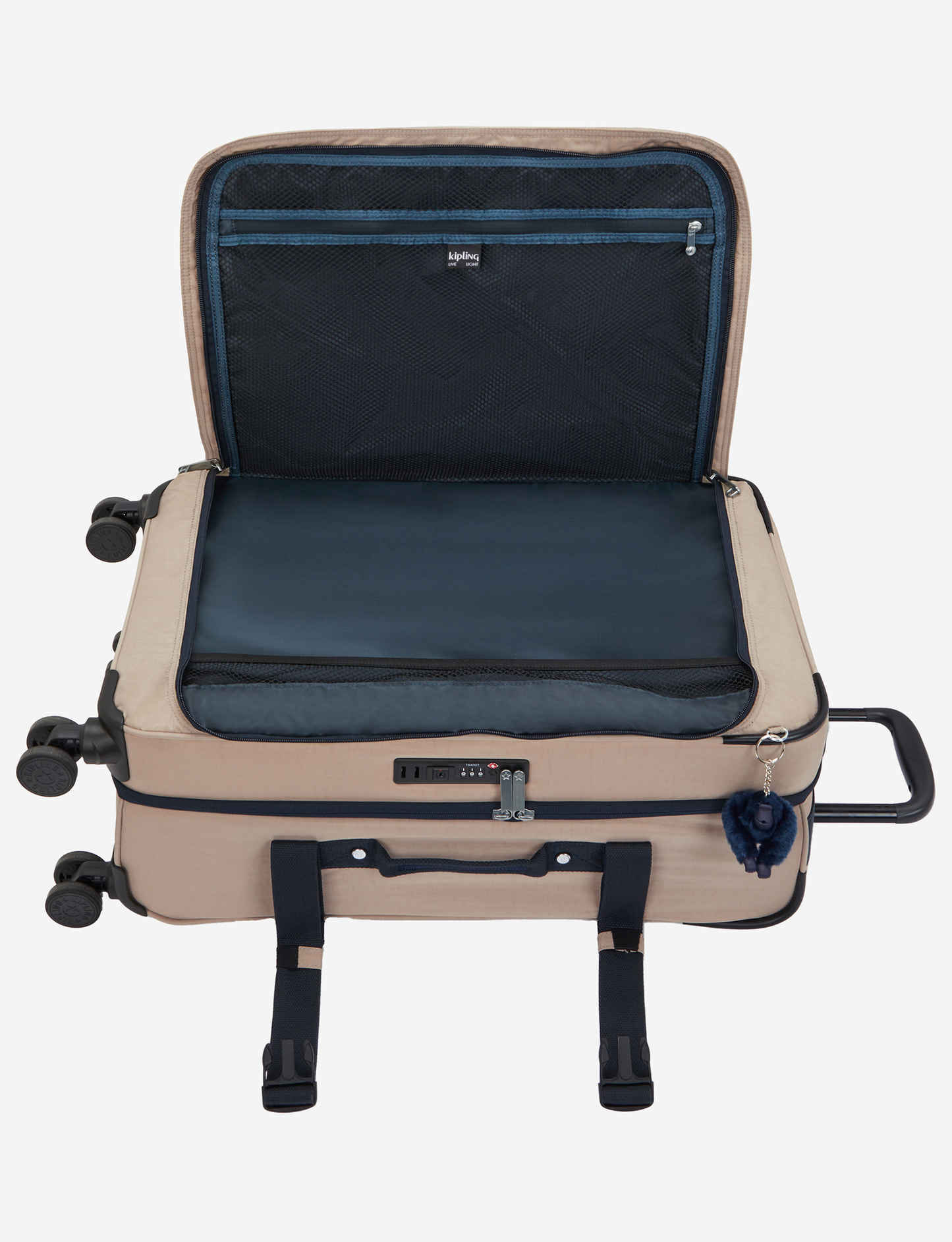 حقيبة سفر كيبليج سبونتانوس M ناعمة لون بني رمادي C متوسطة بعجلات I6918-7ML