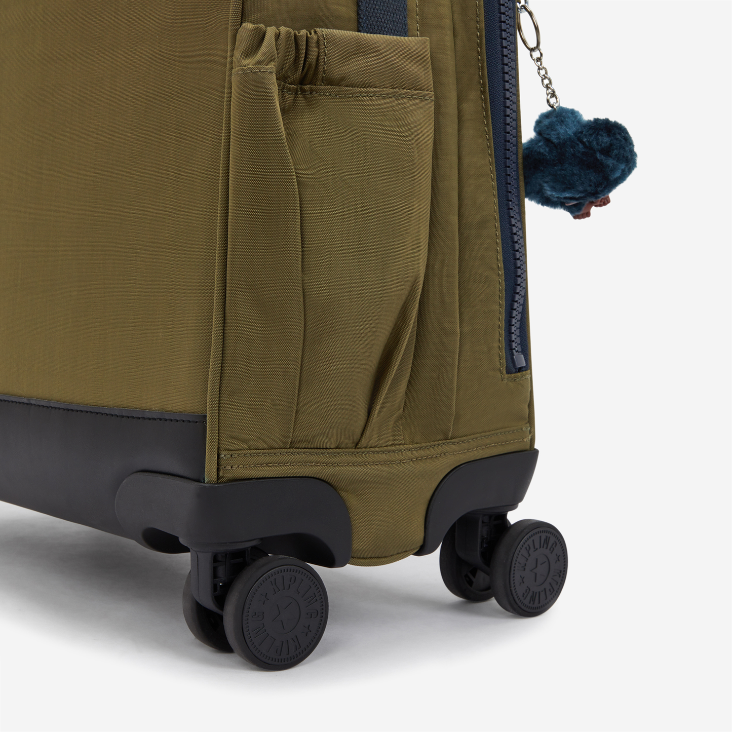 KIPLING حقيبة مدرسية بعجلات للأطفال من نيو ستوريا تريجر باللون الأخضر مع جيب للابتوب I4050-1HW
