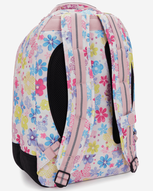 حقيبة ظهر كبيرة Kipling Class Room Flower Stamp مع جيب للابتوب I7090-8EM