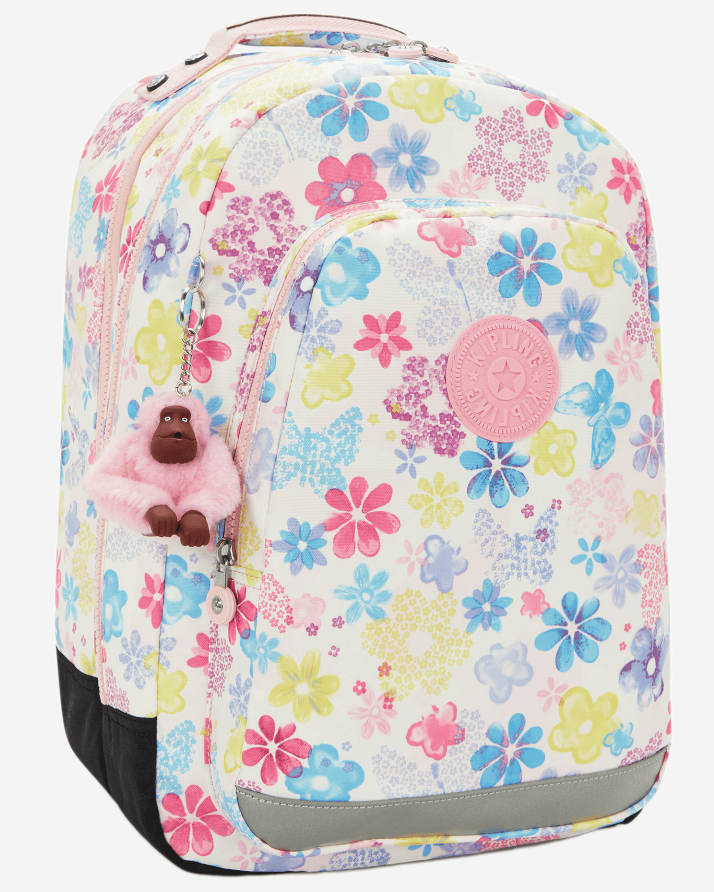 حقيبة ظهر كبيرة Kipling Class Room Flower Stamp مع جيب للابتوب I7090-8EM