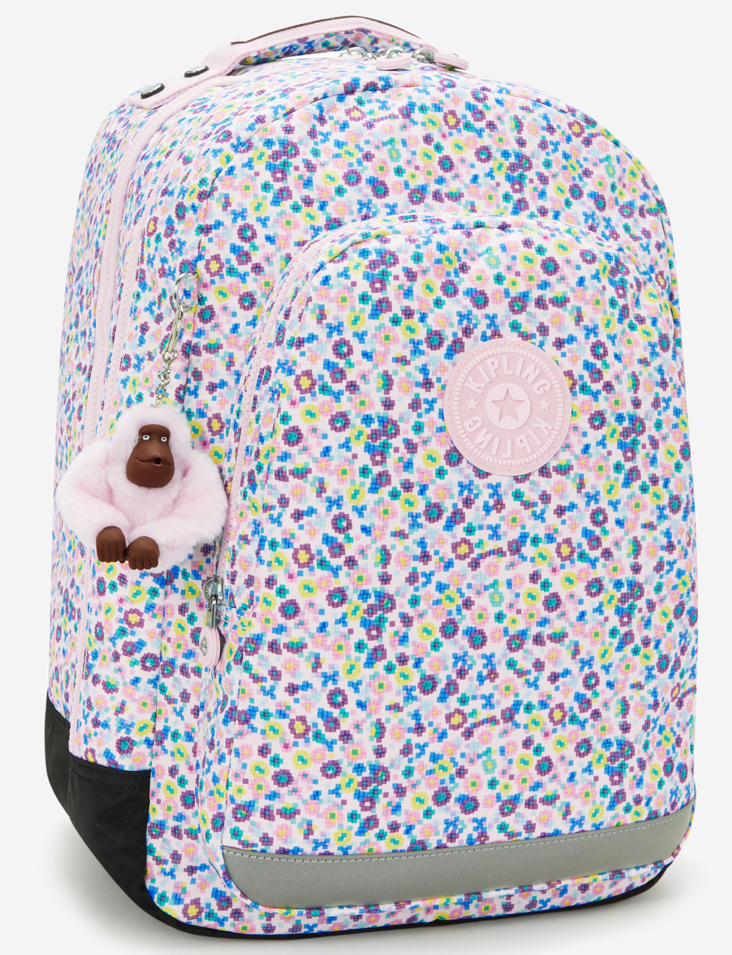 حقيبة ظهر كبيرة KIPLING Class Room Digi Flower Prt (مع جيب للكمبيوتر المحمول) I7090-7ER