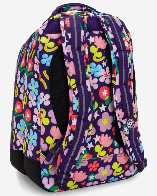 حقيبة ظهر كبيرة من Kipling موديل Class Room Fairy Flower مزودة بجيب للابتوب I7090-9MO