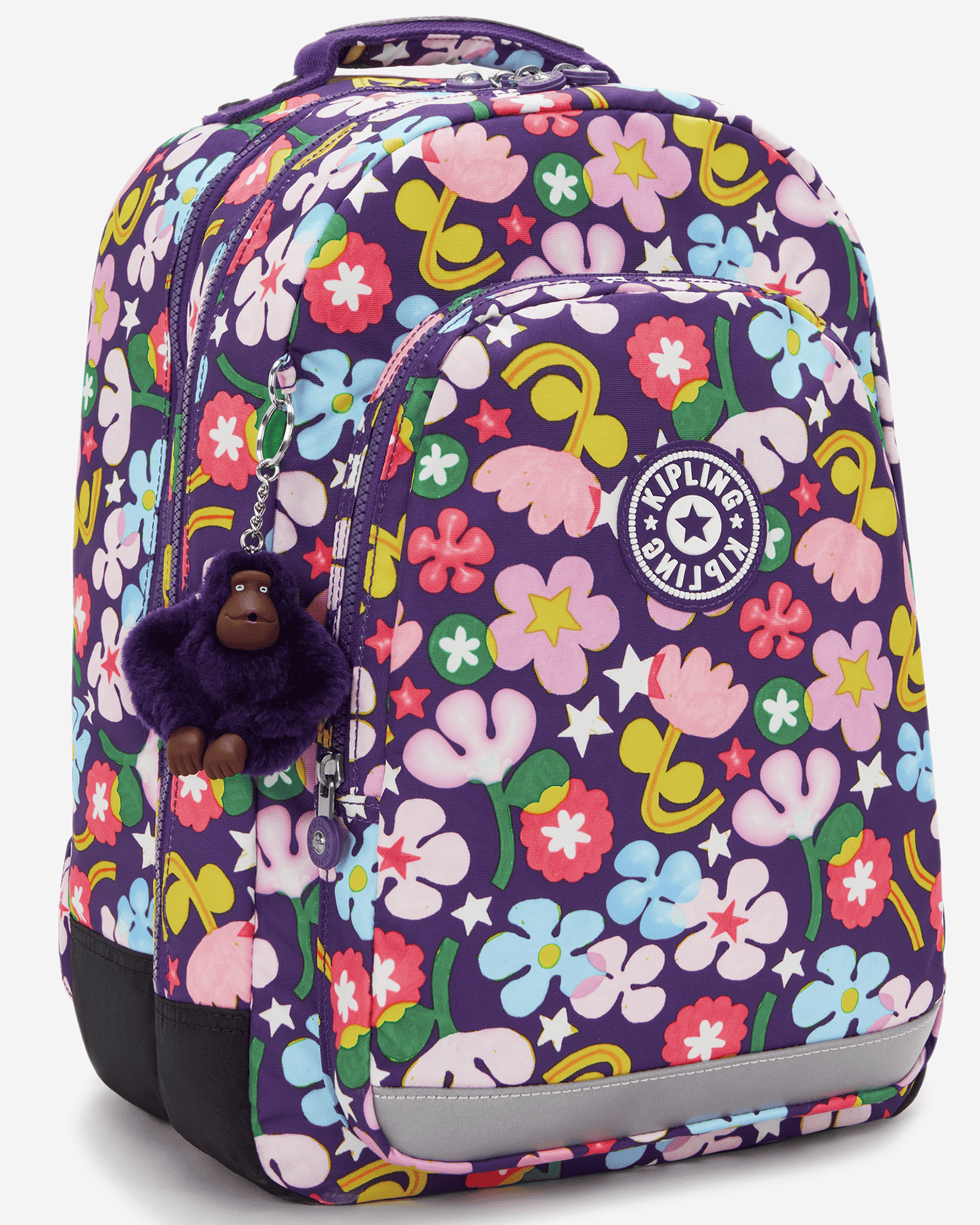 حقيبة ظهر كبيرة من Kipling موديل Class Room Fairy Flower مزودة بجيب للابتوب I7090-9MO