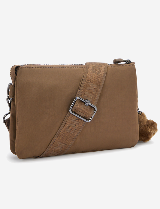 KIPLING Riri Zip Glorious Khaki حقيبة كروس صغيرة (مع حزام كتف قابل للإزالة) I4745-1MR