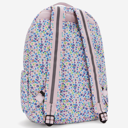 حقيبة ظهر كبيرة KIPLING Seoul Lap Digi Flower Prt (مع جيب للكمبيوتر المحمول) I5816-7ER