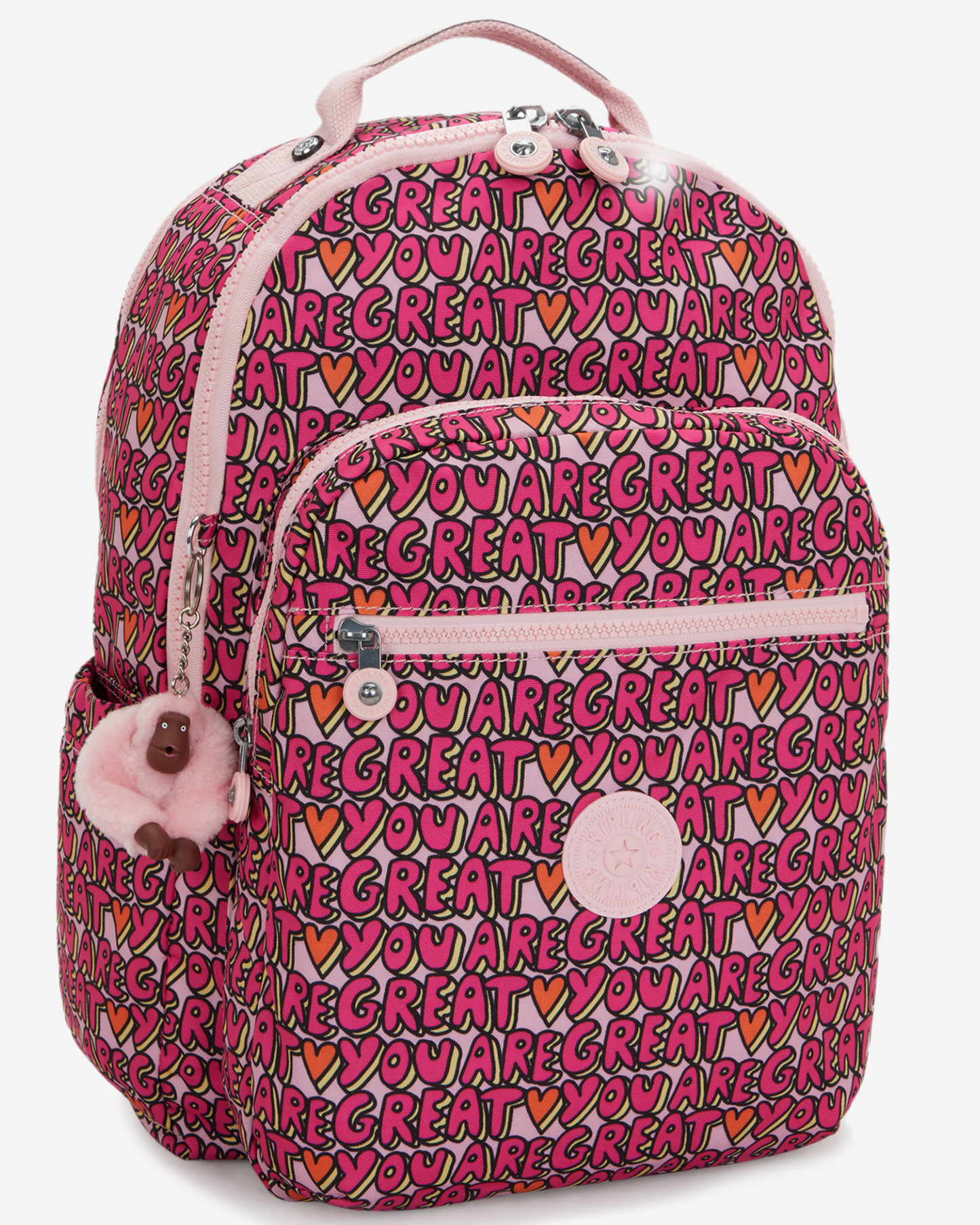 Kipling Seoul Lap U R Great Prt Large Backpack with Laptop Compartment I5816-6KZ