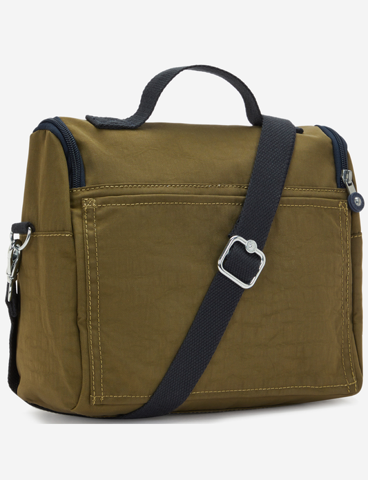 KIPLING حقيبة غداء كبيرة Kichirou Treasure Green (مع جيب ترولي) 15289-1HW