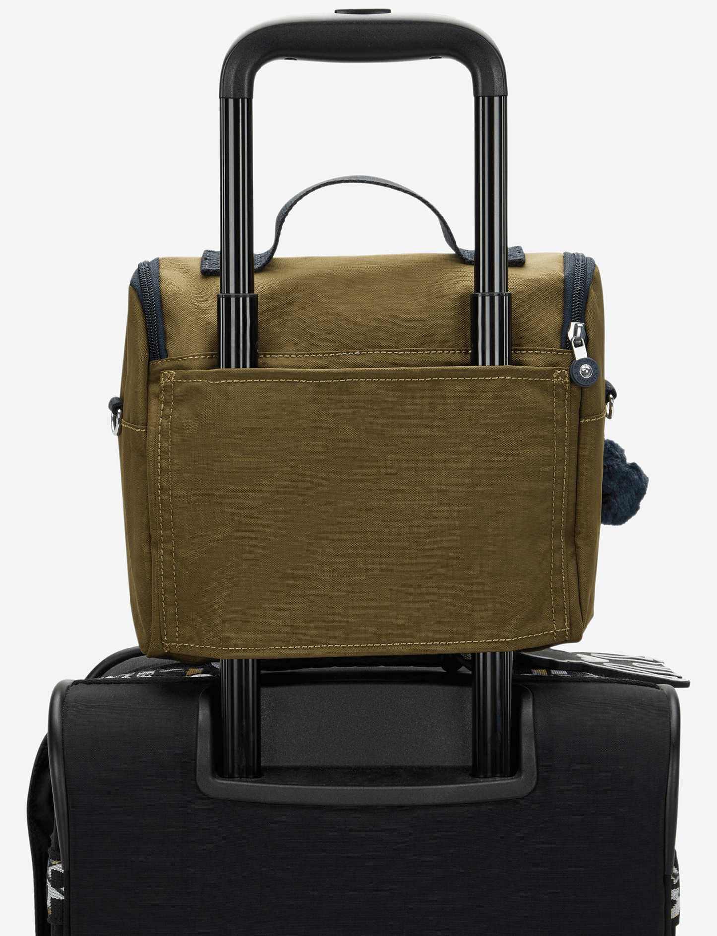 KIPLING حقيبة غداء كبيرة Kichirou Treasure Green (مع جيب ترولي) 15289-1HW