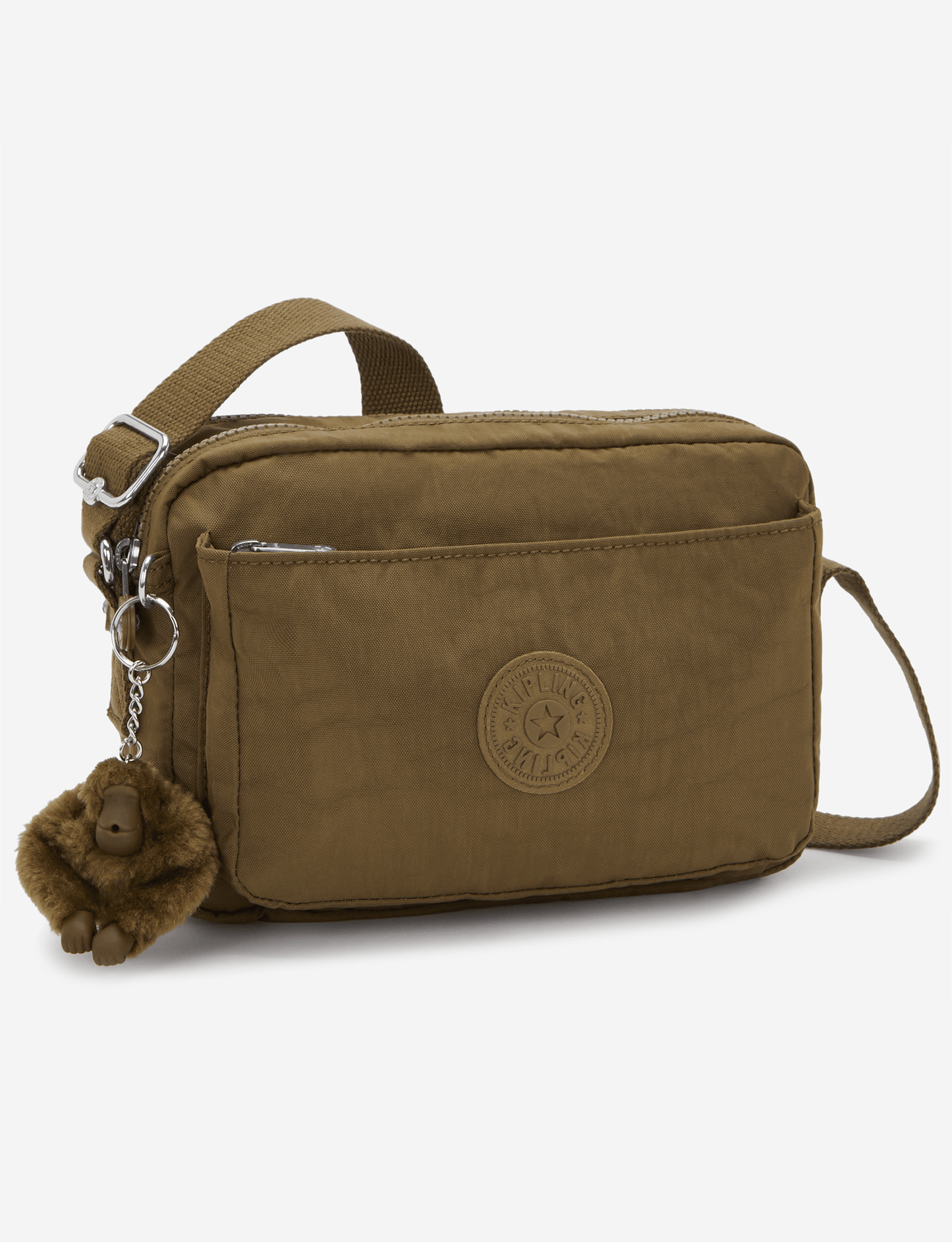 KIPLING Abanu M Smooth Khaki Medium حقيبة كروس I7076-1NA
