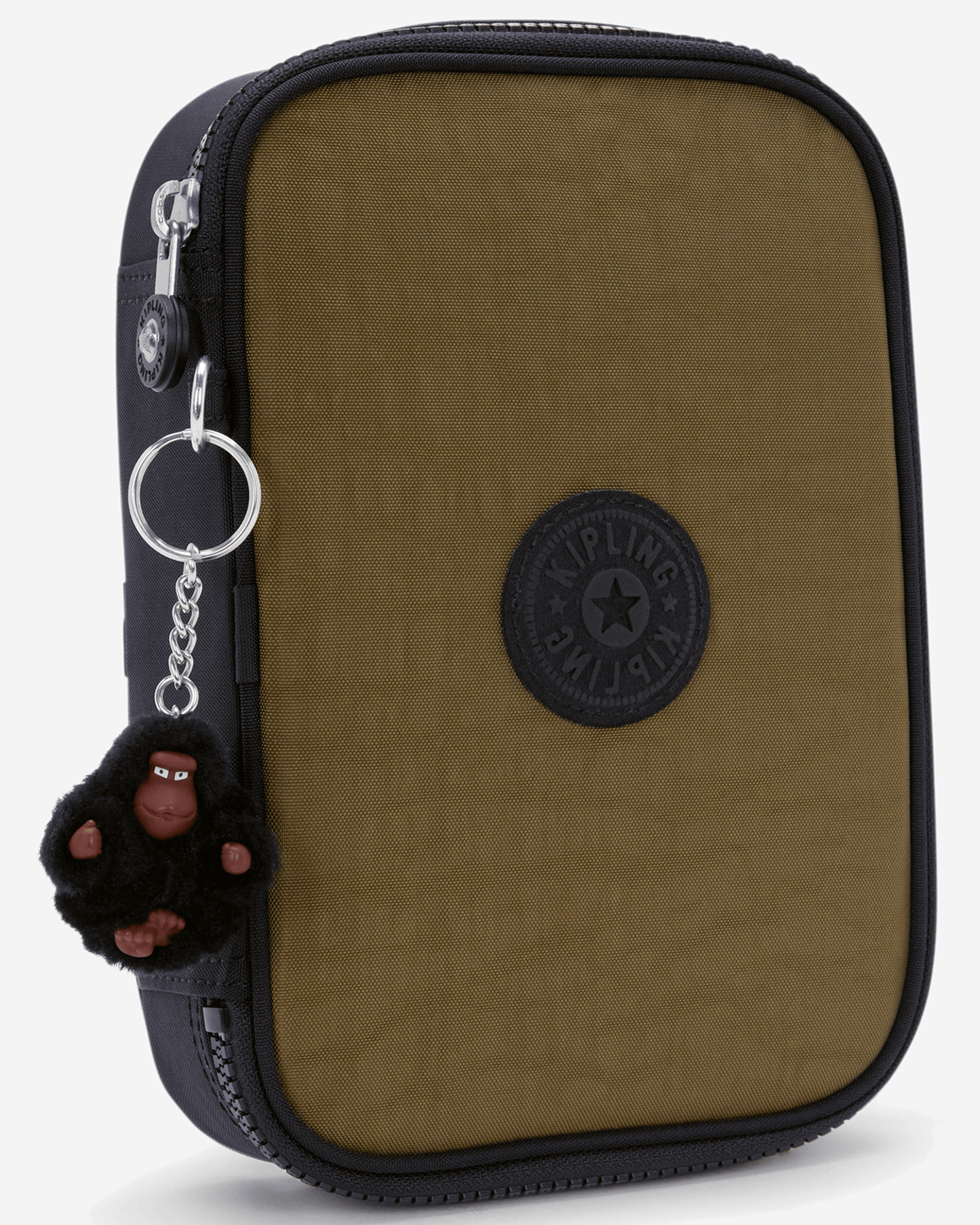 Kipling 100 Pens Black Khaki Bl Large Pencase 09405-5FY
