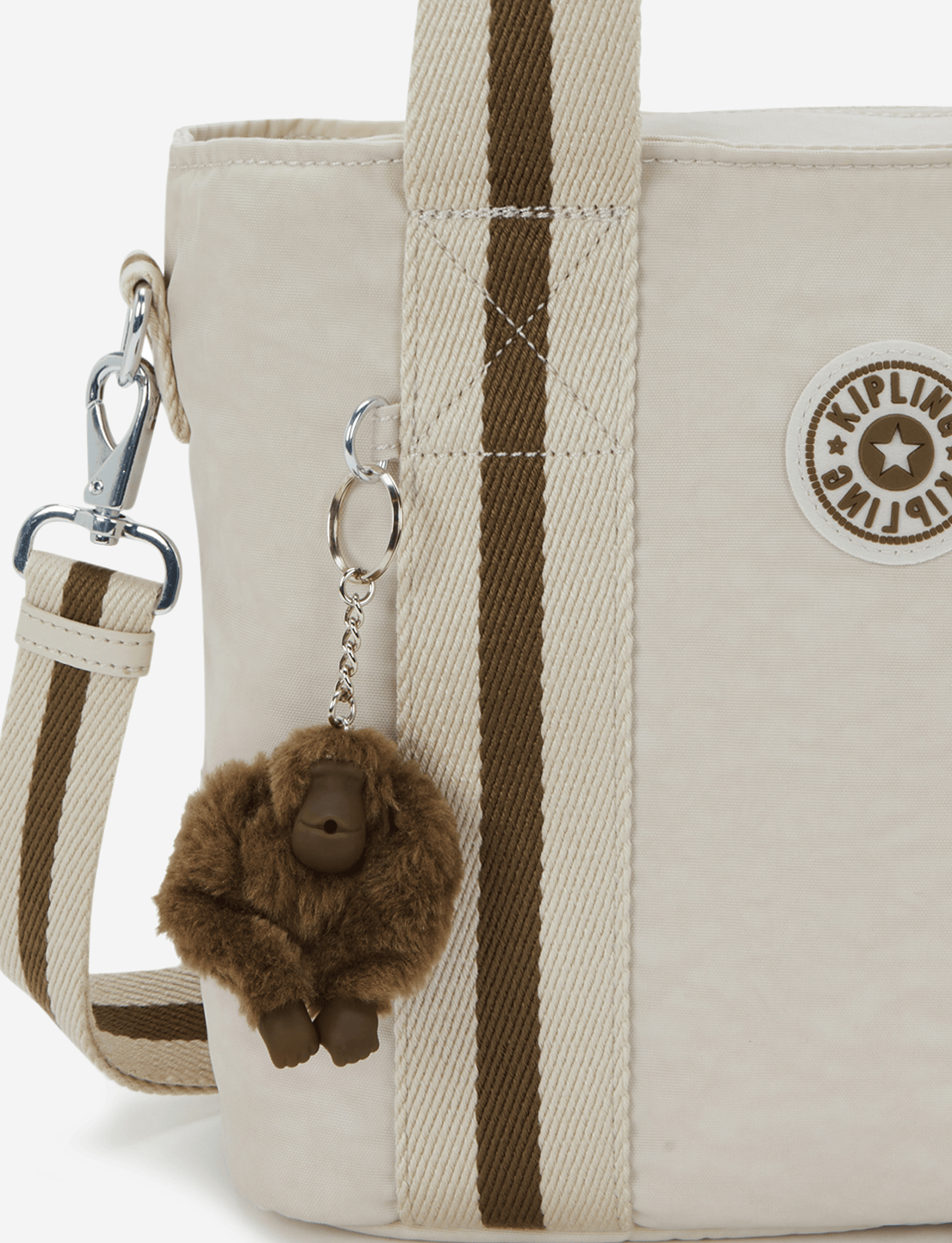 KIPLING Minta M Up حقيبة توتس (رمل ناعم متوسط) (مع حزام كتف قابل للإزالة) I8642-9LO
