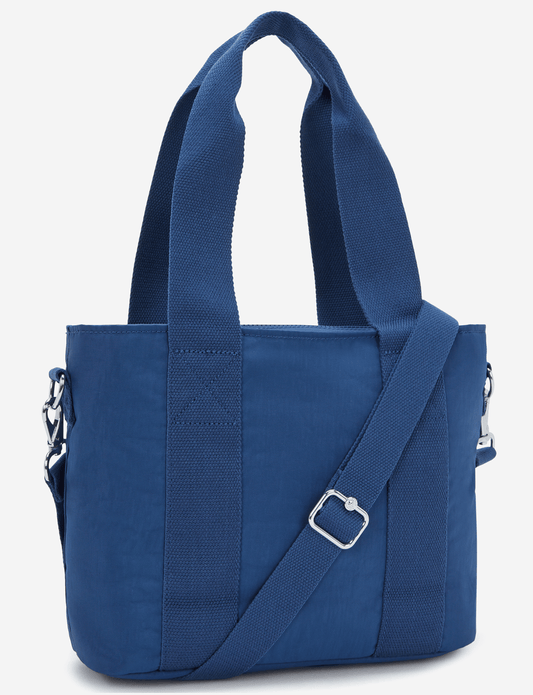 KIPLING Minta M Up حقيبة توت زرقاء كاجوال متوسطة (مع حزام كتف قابل للإزالة) I8642-5PZ