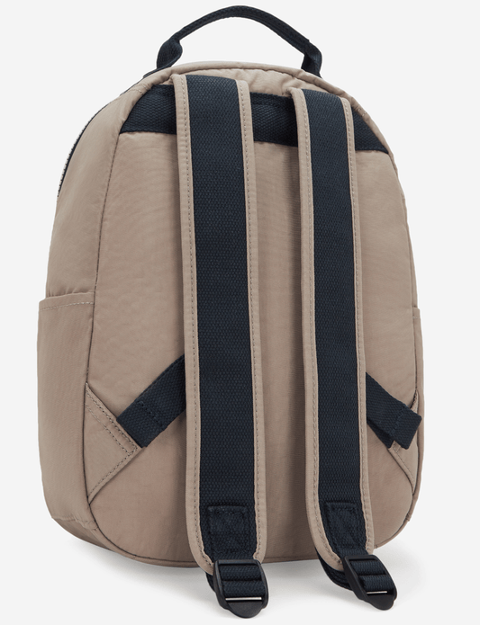 KIPLING Seoul S حقيبة ظهر صغيرة Taupe C ناعمة (مع جيب للكمبيوتر اللوحي) I4082-7ML